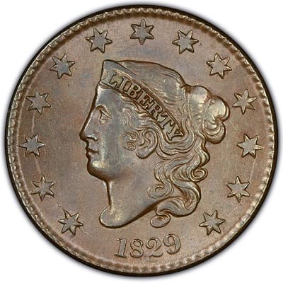 US 1829 Cent