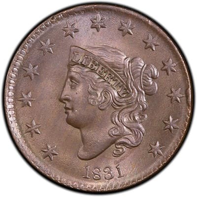 US 1831 Cent