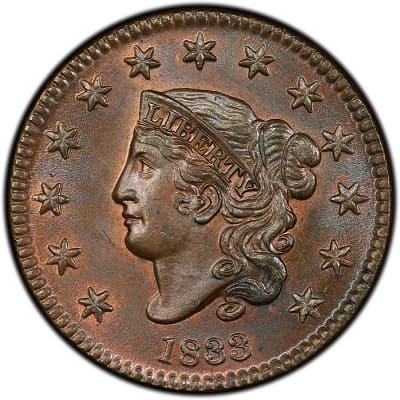 US 1833 Cent