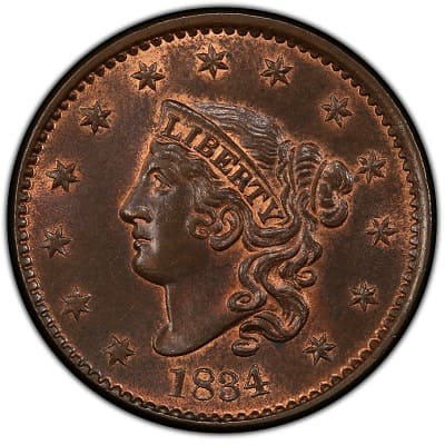 US 1834 Cent