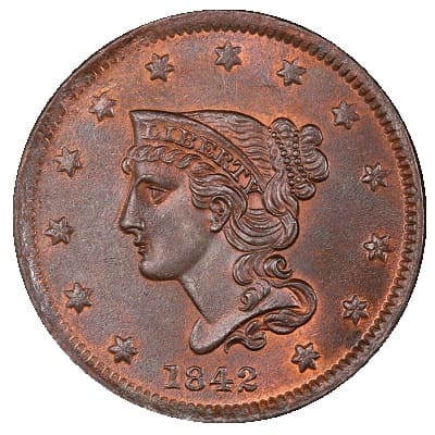 US 1842 Cent