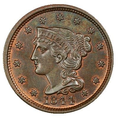 US 1844 Cent