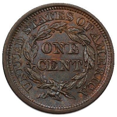 US 1845 Cent Value