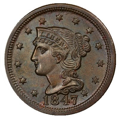 US 1847 Cent