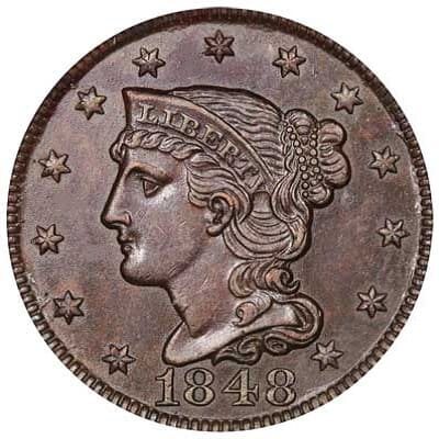 US 1848 Cent
