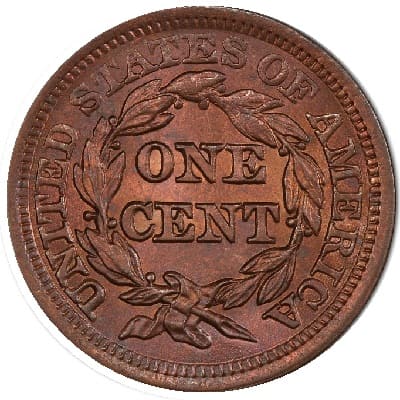 US 1853 Cent Value