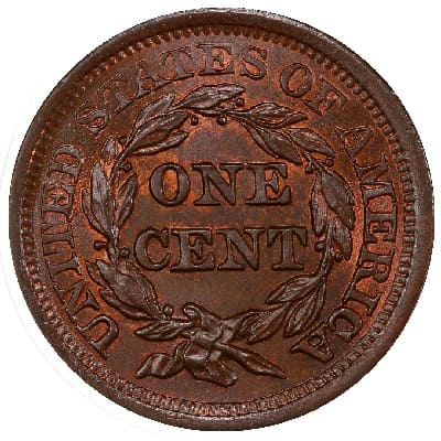 US 1854 Cent Value