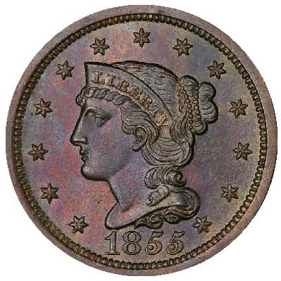 US 1855 Cent