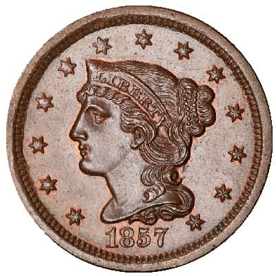 US 1857 Cent
