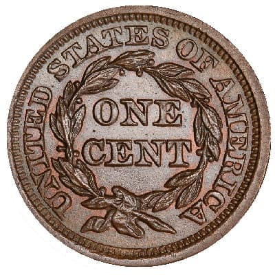 US 1857 Cent Value