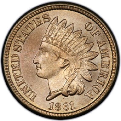 US 1861 Cent