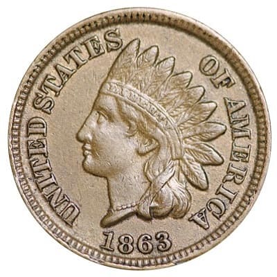 US 1863 Cent