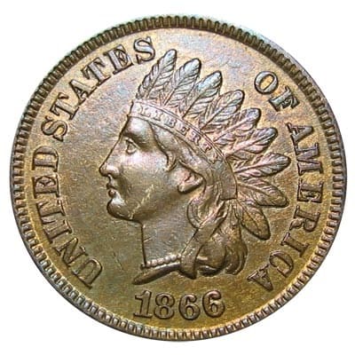 US 1866 Cent