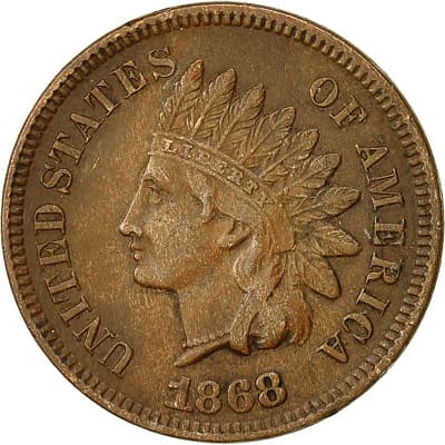 US 1868 Cent Value