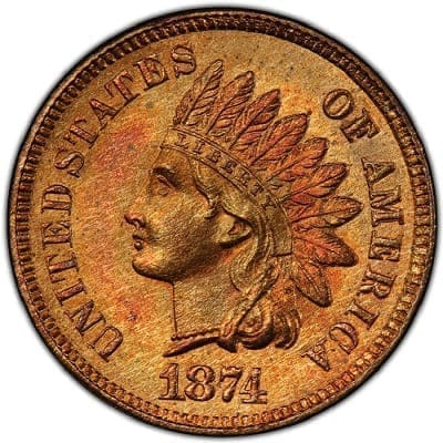 US 1874 Cent