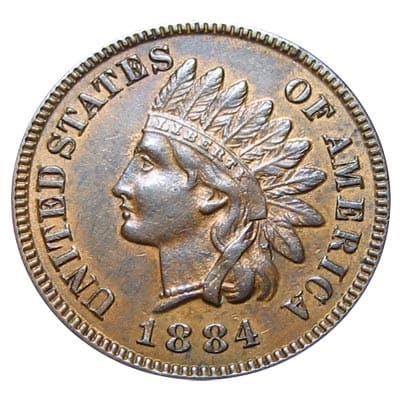 US 1884 Cent