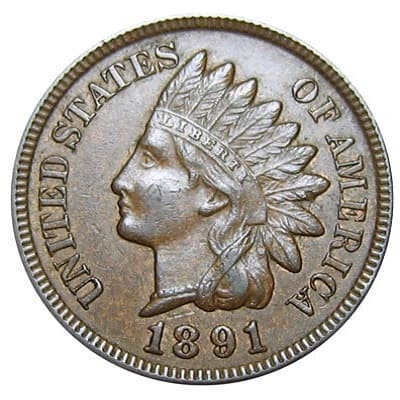 US 1891 Cent