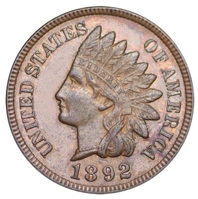 US 1892 Cent