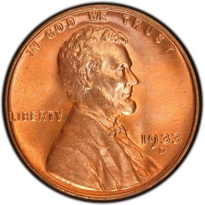 US 1933 Cent