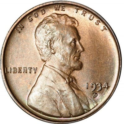 US 1934 Cent