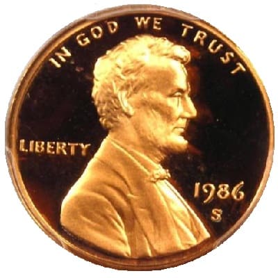 US 1986 Cent