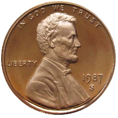 US 1987 Cent