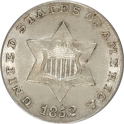 US 1852 Three Cent