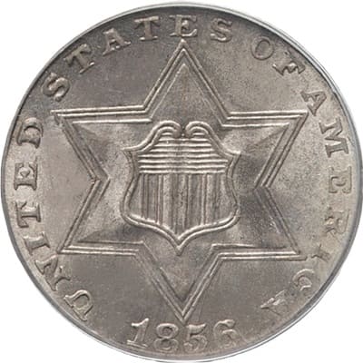 US 1856 Three Cent