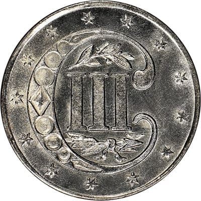 US 1857 Three Cent Value