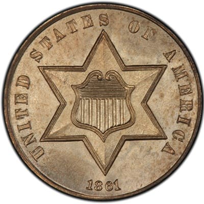 US 1861 Three Cent
