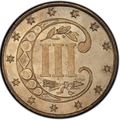 US 1861 Three Cent Value