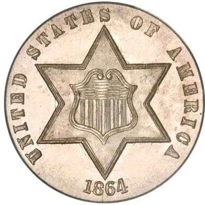 US 1864 Three Cent