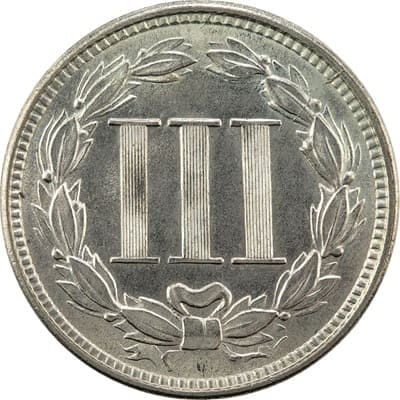US 1865 Three Cent Value