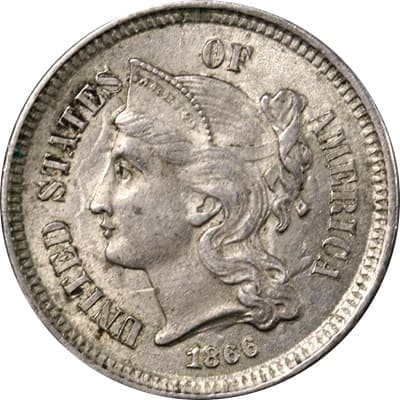 US 1866 Three Cent