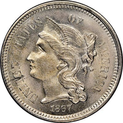 US 1867 Three Cent
