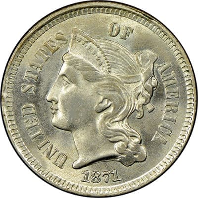US 1871 Three Cent