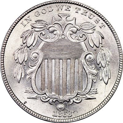 US 1868 Nickel