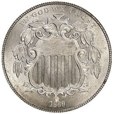 US 1869 Nickel