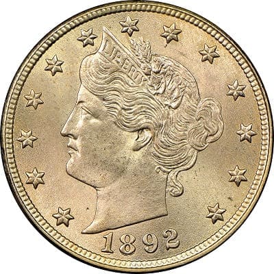 US 1892 Nickel