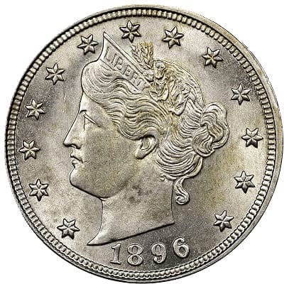 US 1896 Nickel