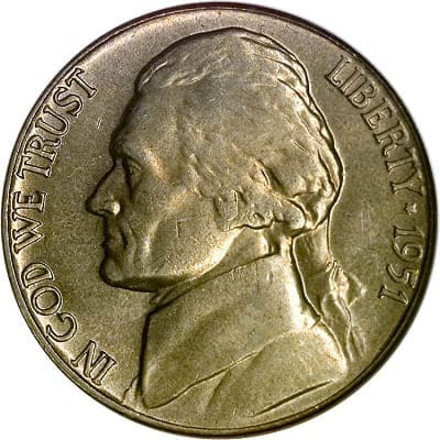 US 1951 Nickel