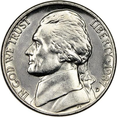US 1987 Nickel