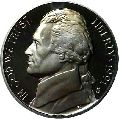 US 1991 Nickel