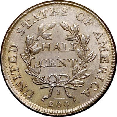 US 1806 Half Cent Value