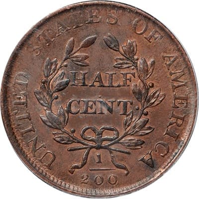 US 1807 Half Cent Value