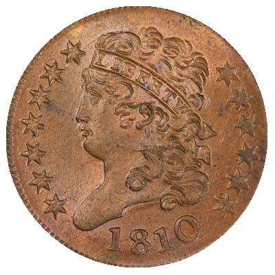 US US 1810 Half Cent Value