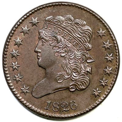 US 1826 Half Cent
