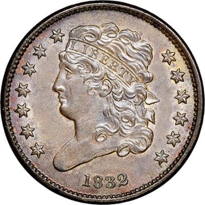US 1832 Half Cent