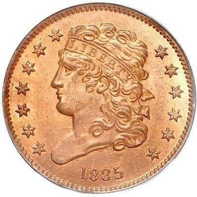 US 1835 Half Cent