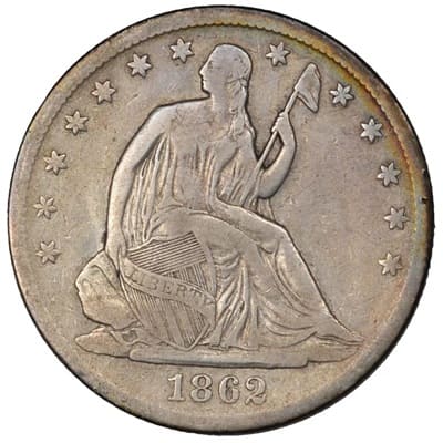 US 1862 Half Dollar Value